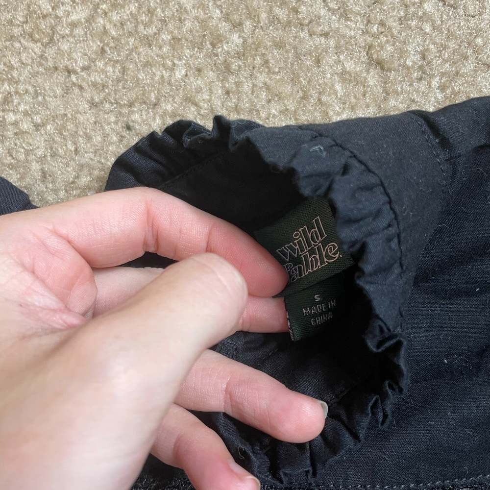 Wild Fable cottagecore style black ruffle dress - Picture 2 of 6